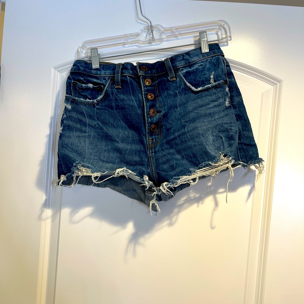 Abercrombie High Rise Mom Shorts